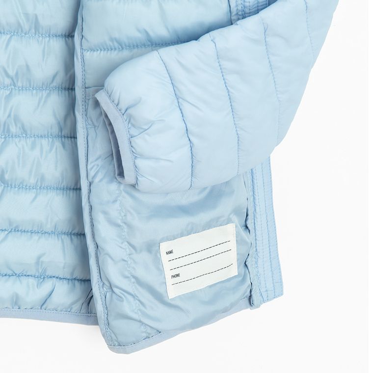 Cool Club, Kurtka dziewczęca z kapturem, niebieska