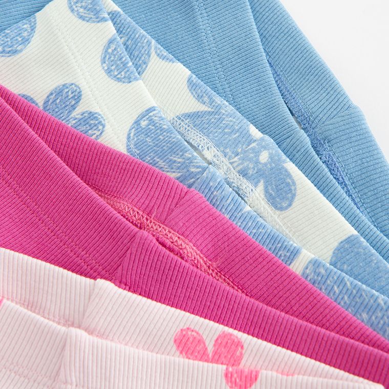 Cool Club, Legginsy dziewczęce, kolarki, prążkowane, mix, zestaw, 4 szt.