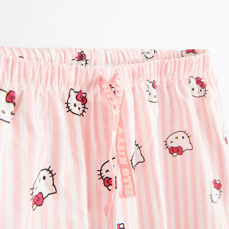 Cool Club, Piżama dziewczęca, biało-różowa, Hello Kitty
