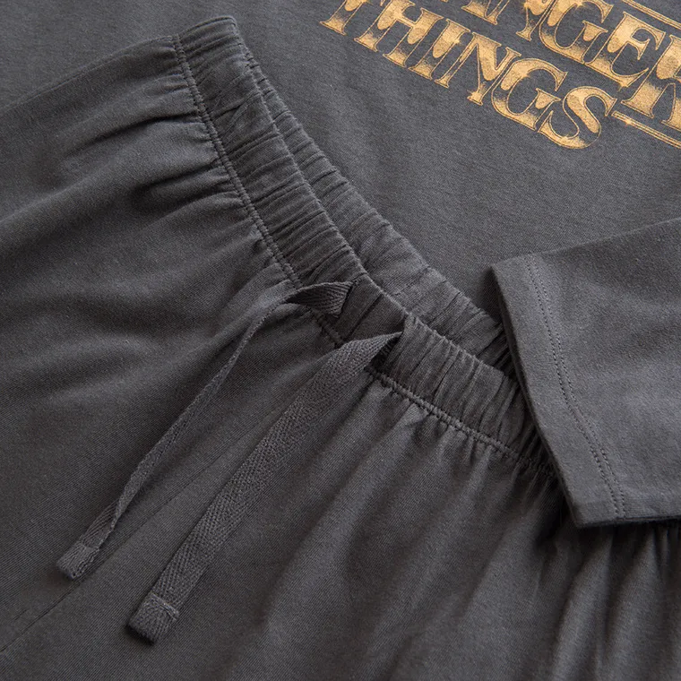 Cool Club, Piżama dziewczęca, grafitowa, Stranger Things