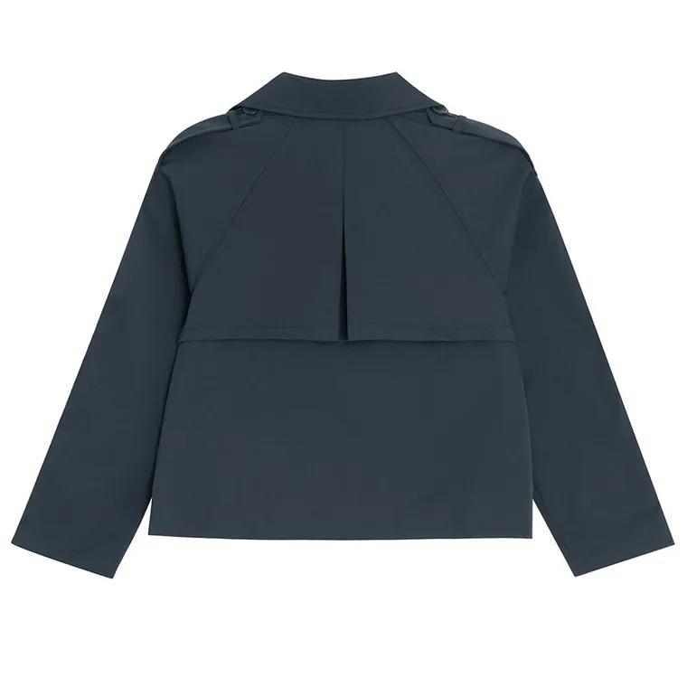 Cool Club, Płaszcz dziewczęcy, cropped, granatowy