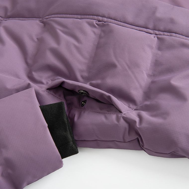 Cool Club, Płaszcz dziewczęcy z kapturem, ocieplany, fioletowy