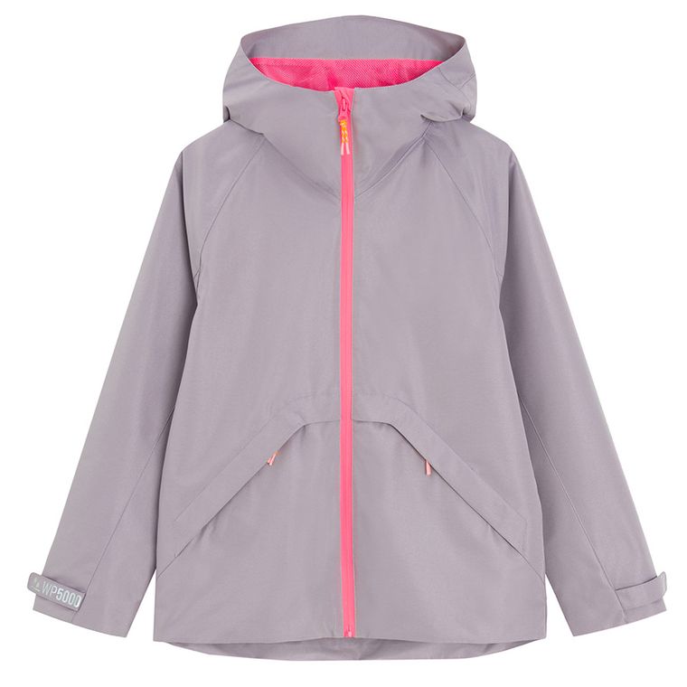 Cool Club, Przeciwdeszczowa kurtka dziewczęca z kapturem, fioletowa