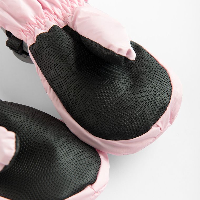 Cool Club, Rękawiczki narciarskie dziewczęce na sznurku, różowe