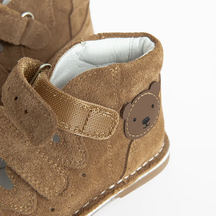 Cool Club, Sandały chłopięce, profilaktyczne, skórzane, brązowe, Zdrowa Stopa