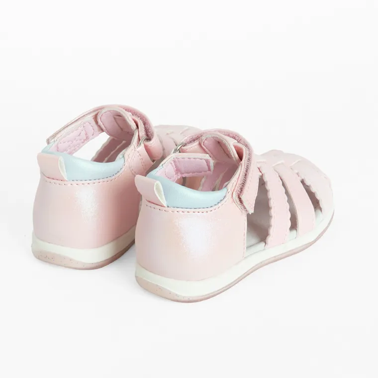 Cool Club, Sandały dziewczęce, różowe, skórzana wkładka