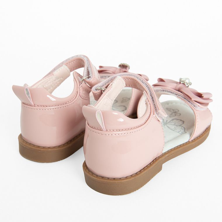 Cool Club, Sandały dziewczęce, różowe, skórzana wkładka