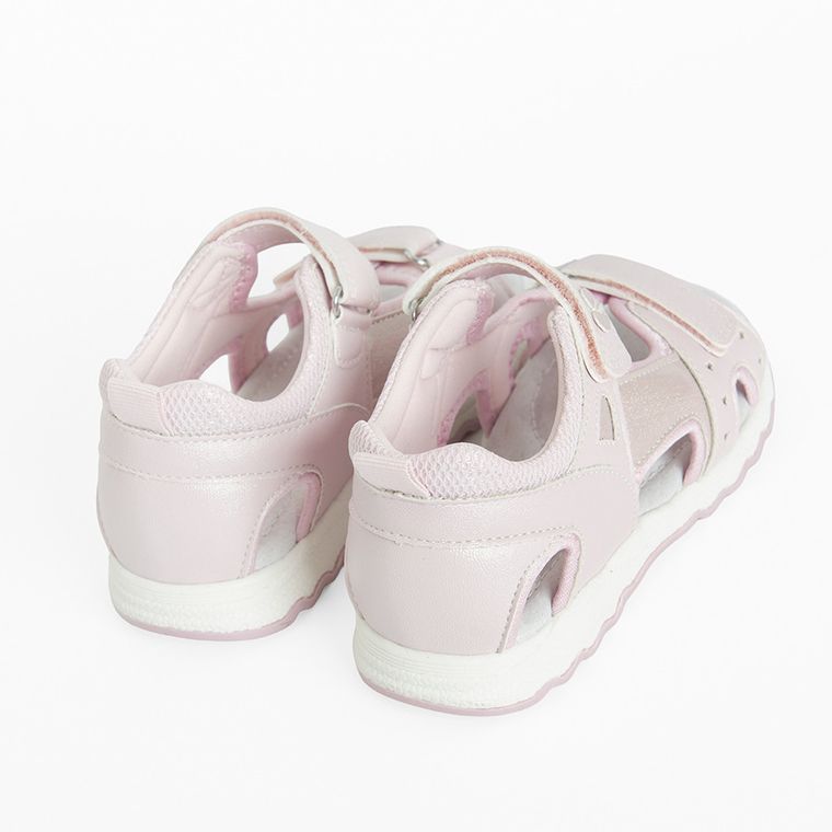 Cool Club, Sandały dziewczęce, różowe, skórzana wkładka