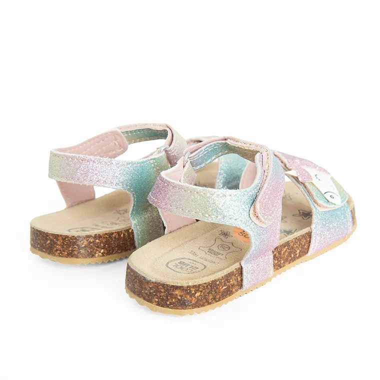 Cool Club, Sandały dziewczęce, skórzana wkładka, mix