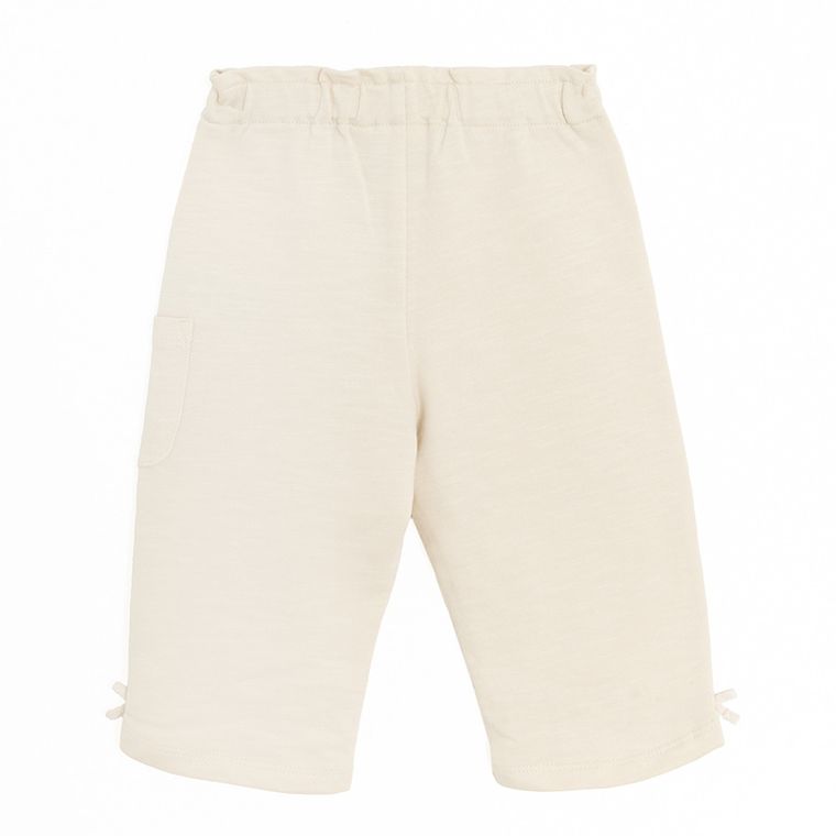 Cool Club, Spodnie dresowe dziewczęce, beżowe, Miffy