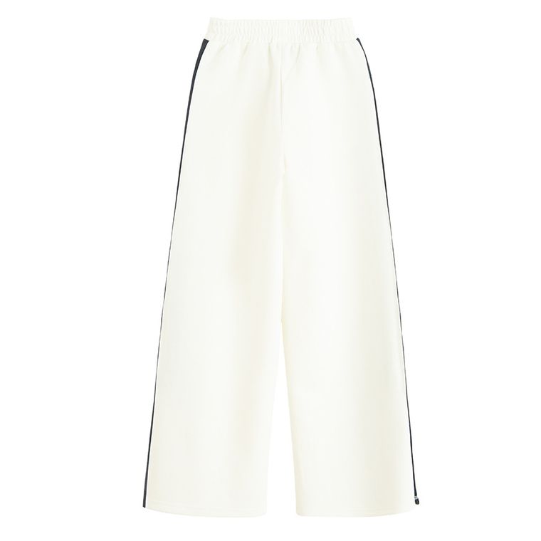 Cool Club, Spodnie dresowe dziewczęce, wide, białe, Lilo i Stitch