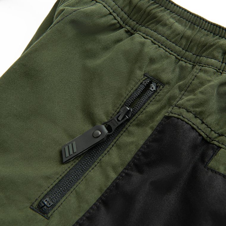 Cool Club, Spodnie materiałowe chłopięce, ocieplane, zielono-czarne