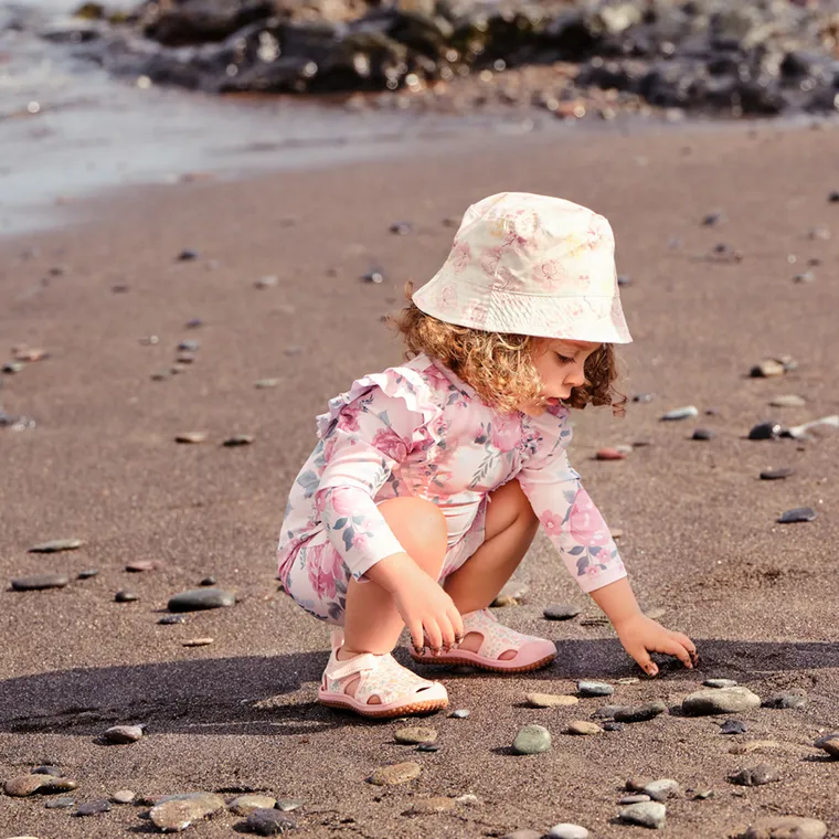 Cool Club, Strój kąpielowy dziewczęcy jednoczęściowy, UV 50, różowy