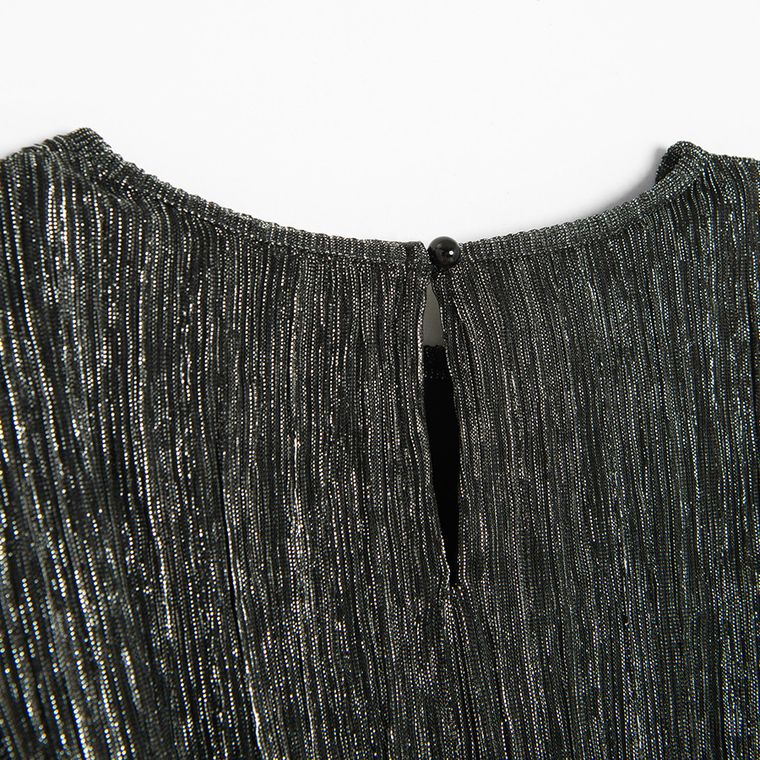 Cool Club, Sukienka dziewczęca z długim rękawem, czarna