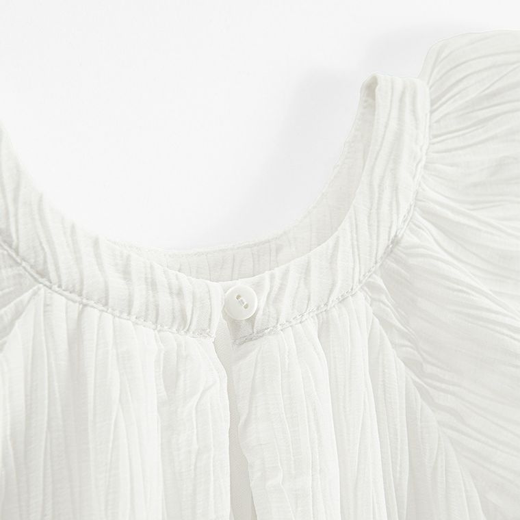 Cool Club, Sukienka dziewczęca z krótkim rękawem, biało-fioletowa