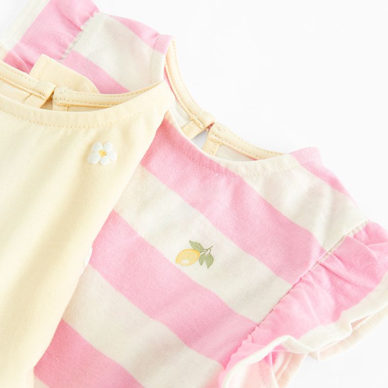 Cool Club, Sukienka dziewczęca z krótkim rękawem, mix, zestaw, 2 szt.