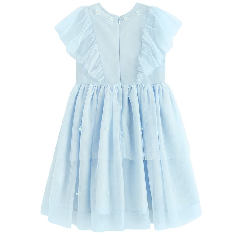 Cool Club, Sukienka dziewczęca z krótkim rękawem, niebieska
