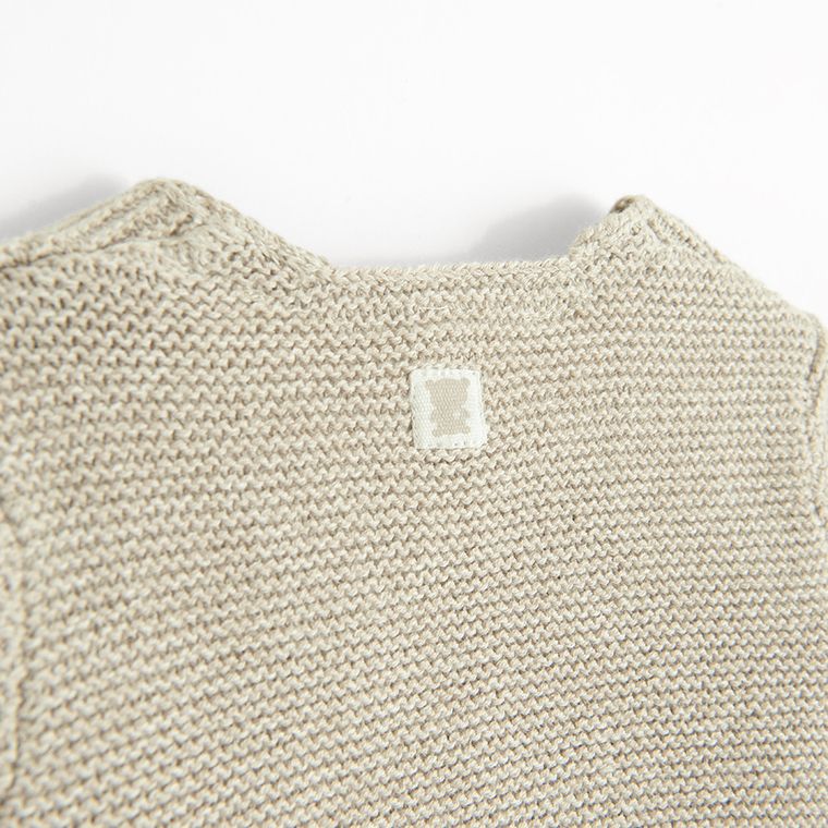 Cool Club, Sweter niemowlęcy, rozpinany, beżowy