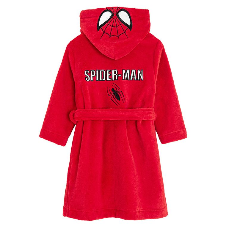Cool Club, Szlafrok chłopięcy z kapturem, czerwony, Spider-Man