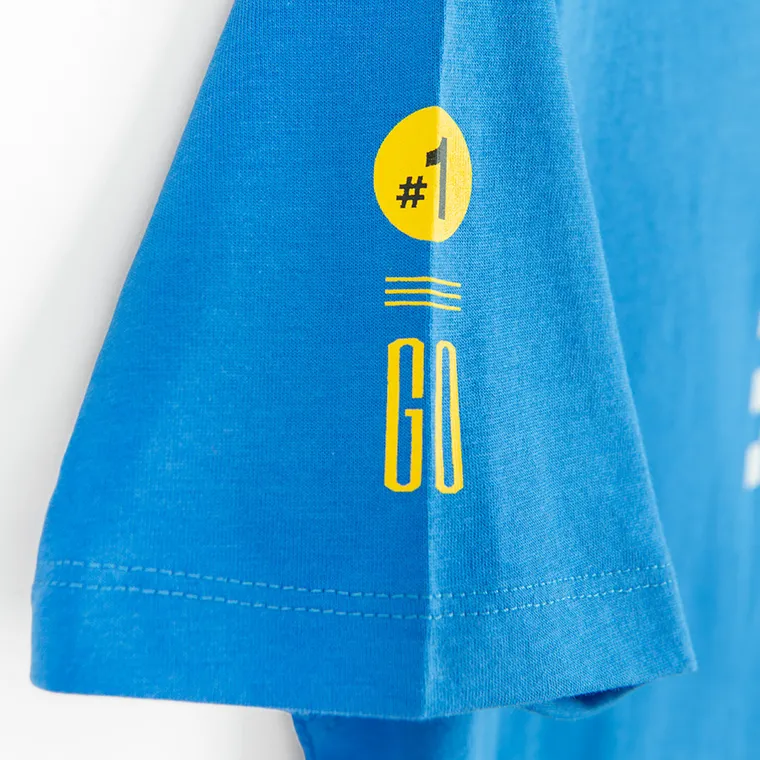 Cool Club, T-shirt chłopięcy, niebieski, Sonic the Hedgehog