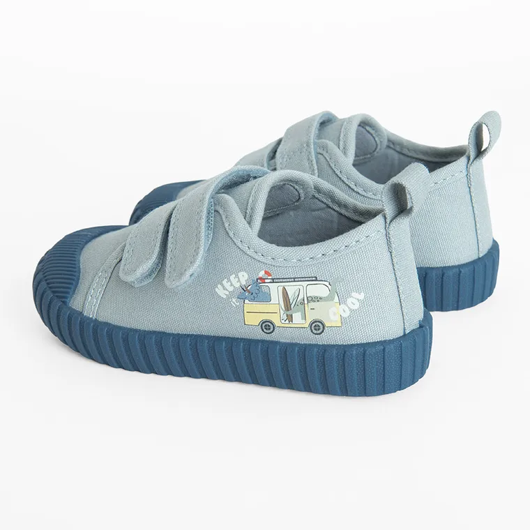 Cool Club, Trampki chłopięce, niebieskie, Zdrowa Stopa, podeszwa Barefoot