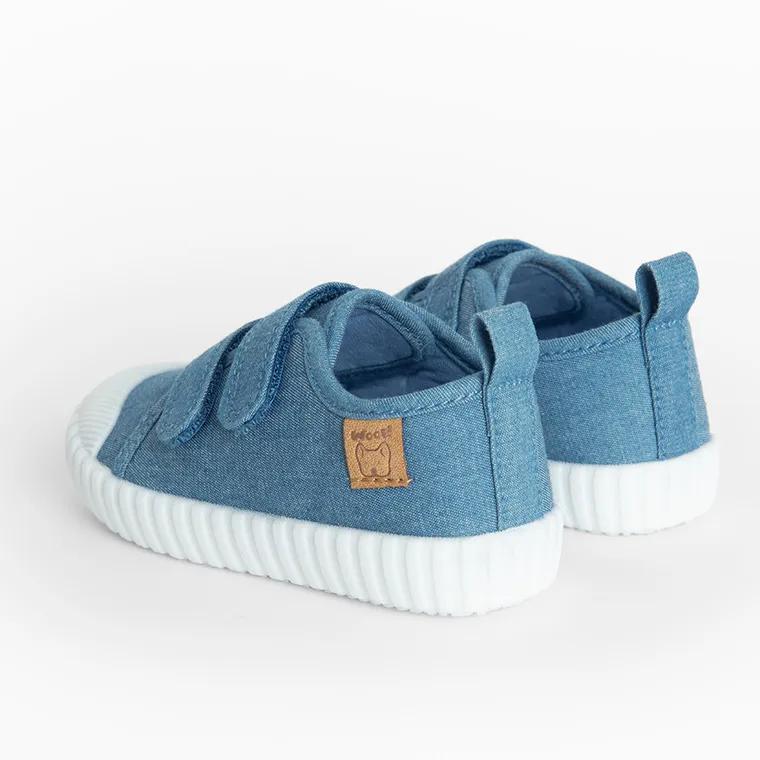 Cool Club, Trampki dziecięce, niebieskie, Zdrowa Stopa, podeszwa Barefoot