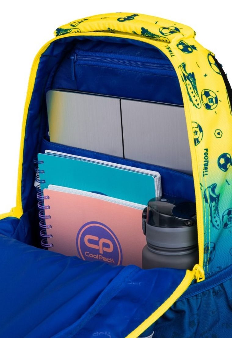 CoolPack, Factor X, plecak szkolny, 4-komorowy, Football 2T