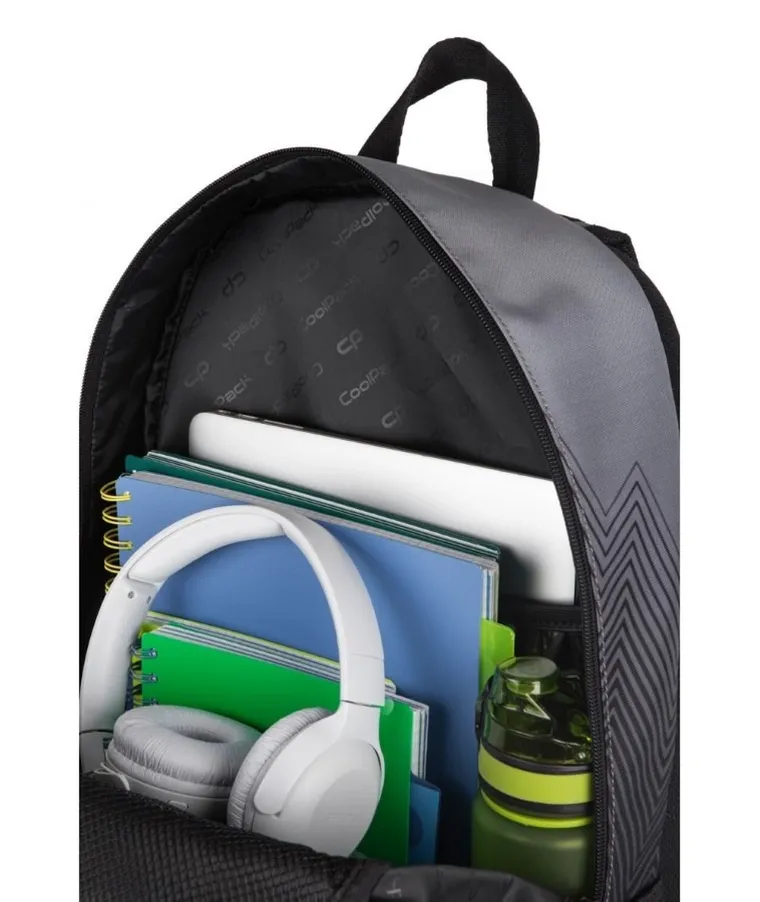 CoolPack, Impact, plecak szkolny, 1-komorowy, Grey Tone