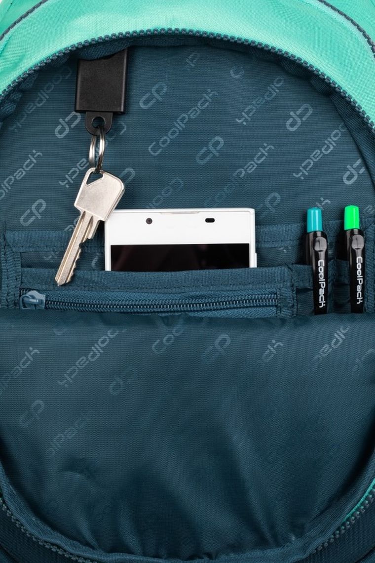 CoolPack, Jerry, plecak szkolny, 3-komorowy, Gradient Blue Lagoon
