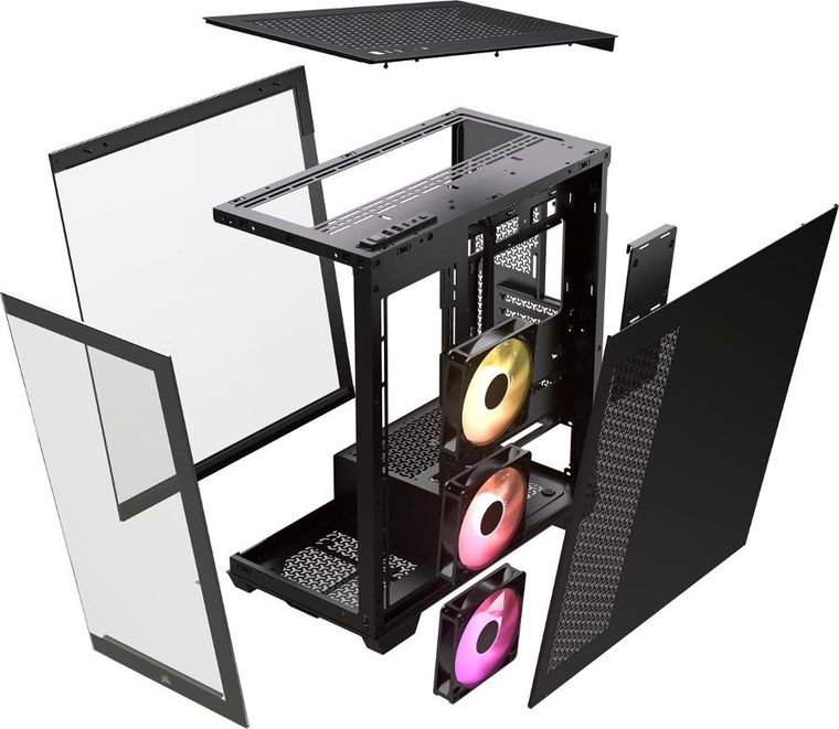 Corsair, obudowa, 3500X ARGB TG Mid-Tower, czarna