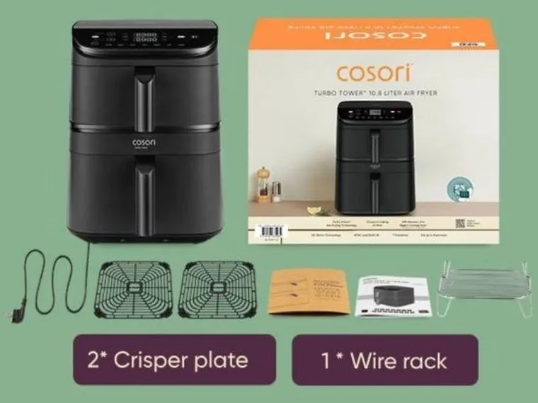 Cosori, frytownica, czarna, 10,8l