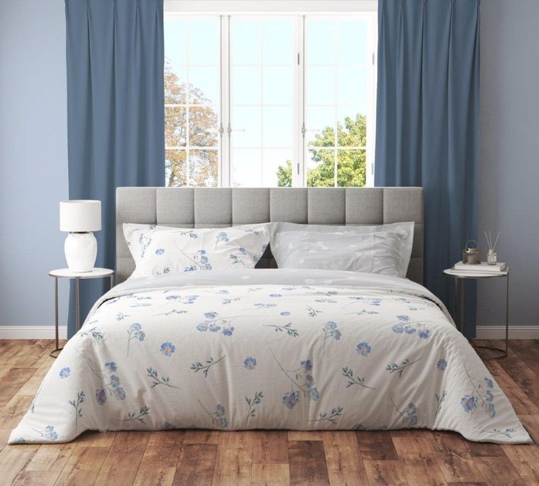 Cottage Home, 2-częściowy komplet pościeli bawełnianej, kwiaty, 140-200 cm