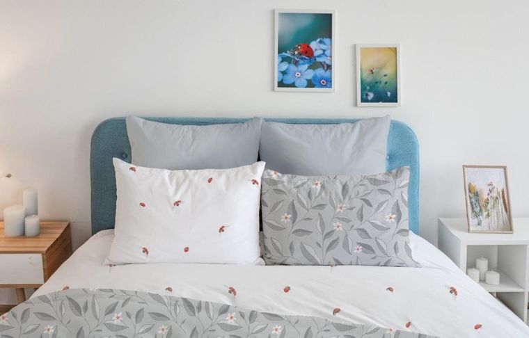 Cottage Home, Biedronki, 2-częściowy komplet pościeli bawełnianej, 140-200 cm