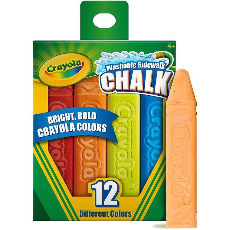 Crayola, kreda chodnikowa, kolorowa, 16  szt.