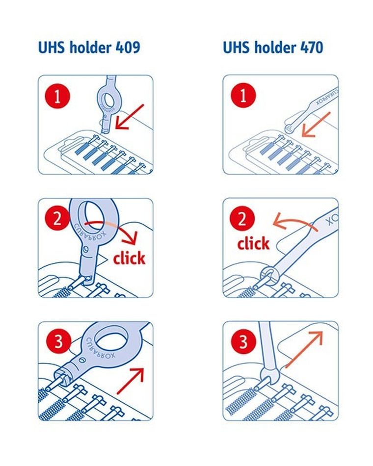Curaprox, Prime Start, zestaw czyścików do zębów, różowy, CPS 08