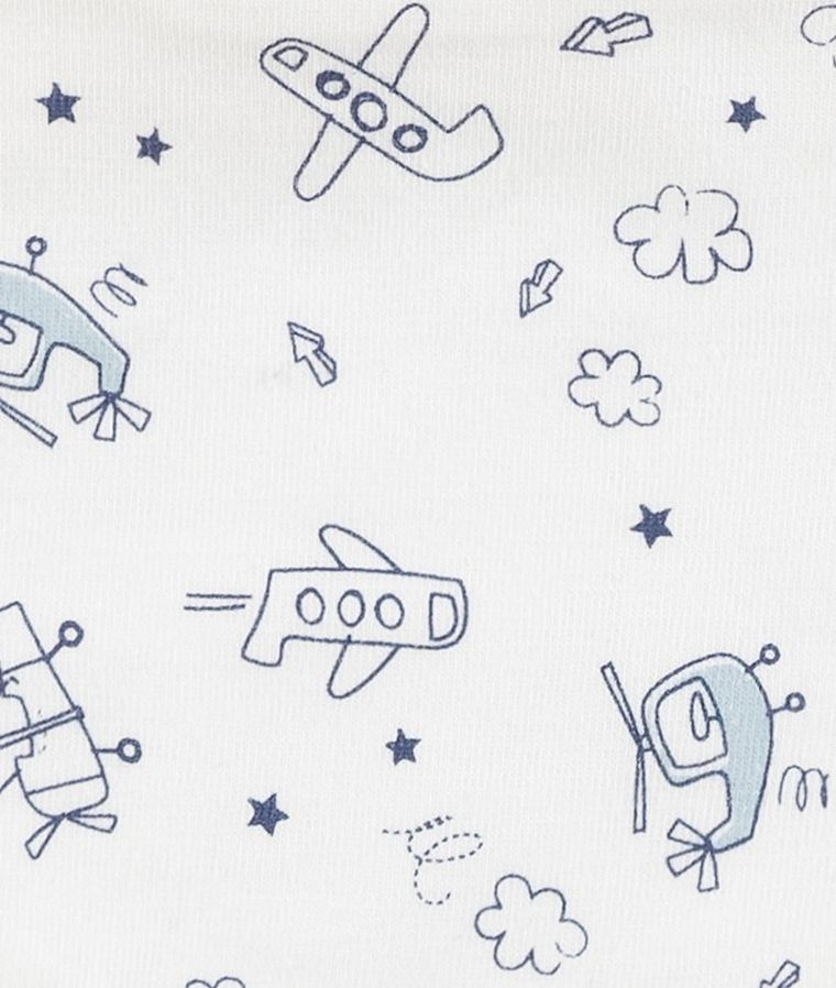 Czapka chłopięca, wiązana, dwustronna, biała, Döll