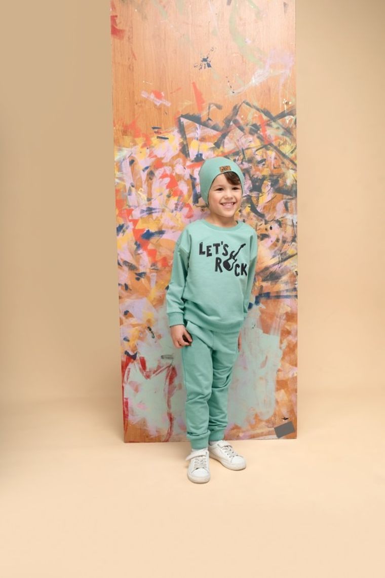 Czapka chłopięca, zielona, Pinokio