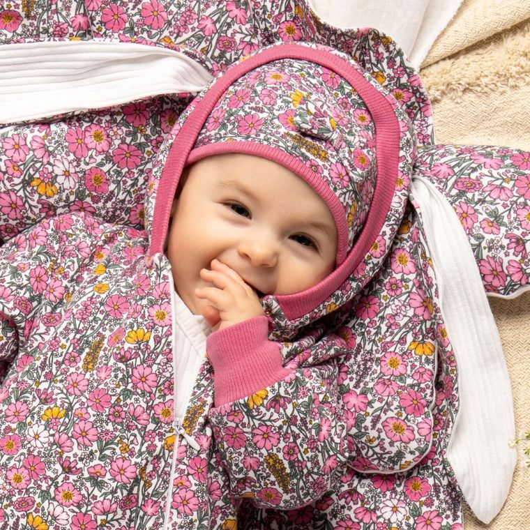 Czapka dziewczęca, różowa, Nicol