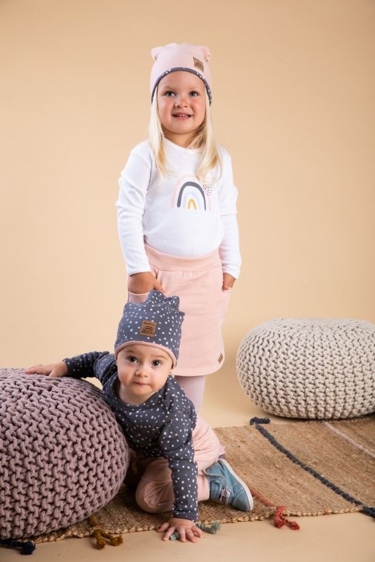 Czapka dziewczęca, szara, Nicol