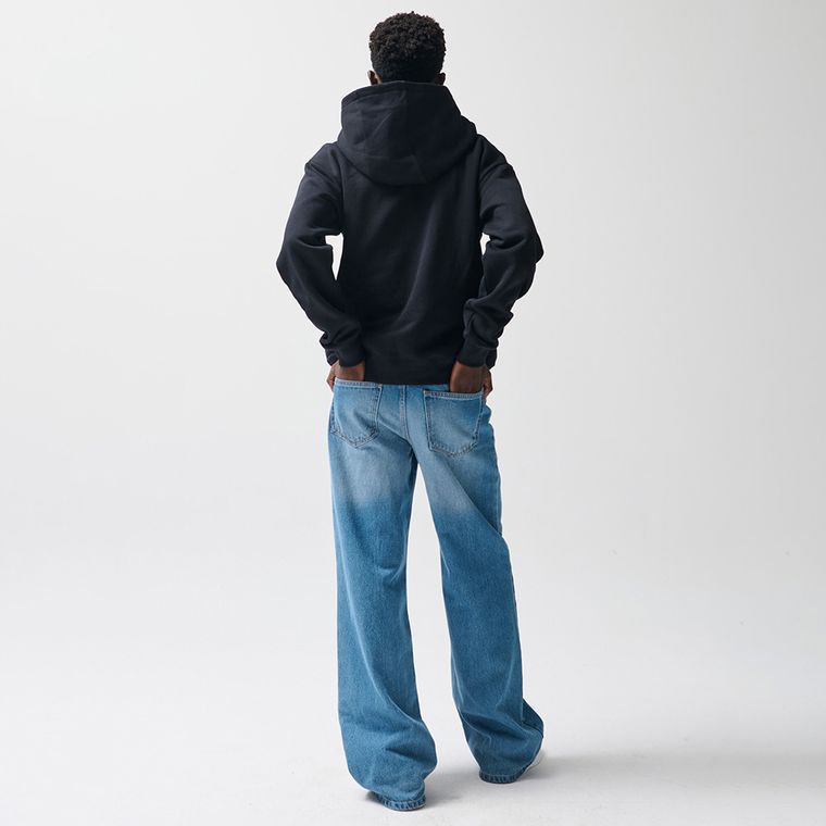 Czarna bluza basic z kapturem oversize NOWEAR