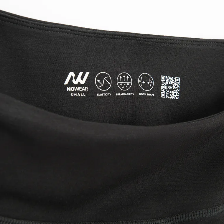 Czarne legginsy flare z wysokim stanem NOWEAR