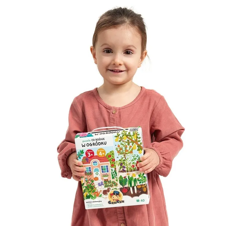CzuCzu, Co rośnie w ogródku, puzzle, 40 elementów