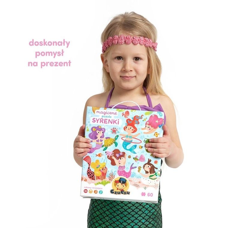 CzuCzu, Magiczne syrenki, puzzle, 60 elementów, 4+