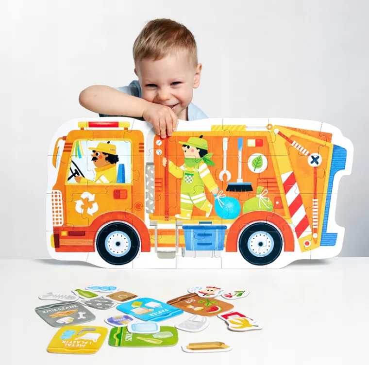 CzuCzu, Moto puzzle, Śmieciarka