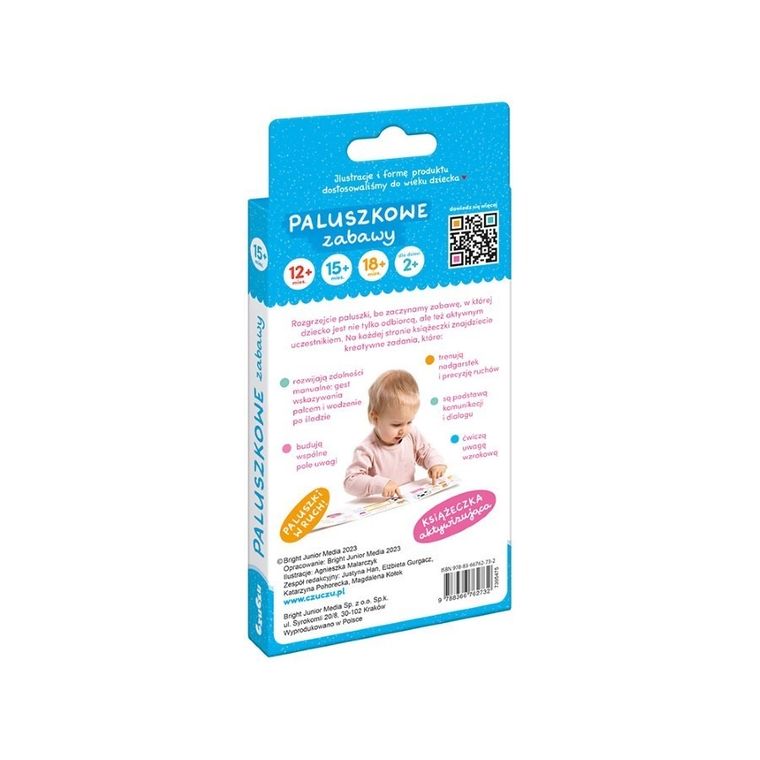 CzuCzu, Paluszkowe zabawy, książeczka harmonijka, 15m+