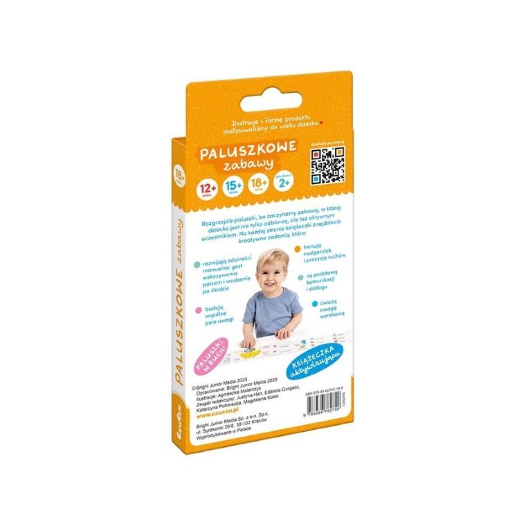 CzuCzu, Paluszkowe zabawy, książeczka harmonijka, 18m+