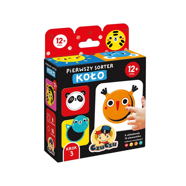 CzuCzu, Pierwszy sorter, Koło, pierwsze puzzle, 12m+
