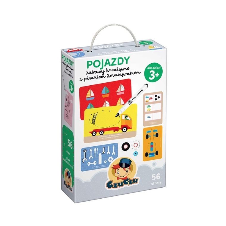 CzuCzu, Pojazdy, zabawy kreatywne z pisakiem zmazywakiem