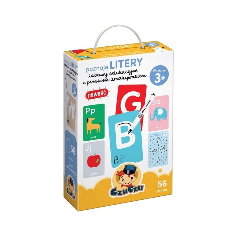CzuCzu, Poznaję litery, Zabawy edukacyjne z pisakiem zmazywakiem