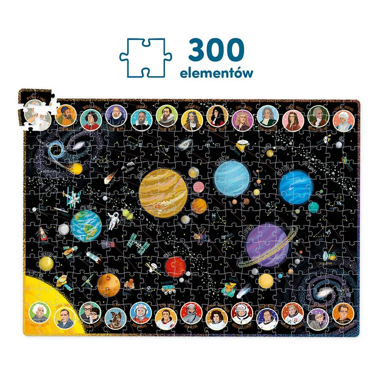 CzuCzu, puzzle odkrywcy, Układ Słoneczny, 300 elementów